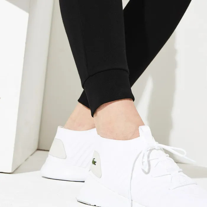 SPORT Fleece Track Pants Black Womens Lacoste Pants and Shorts Shop Online