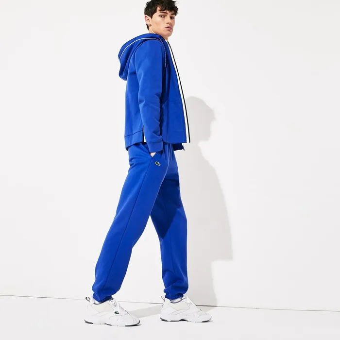 SPORT Fleece Track Pants Blue Mens Lacoste Tracksuits Store