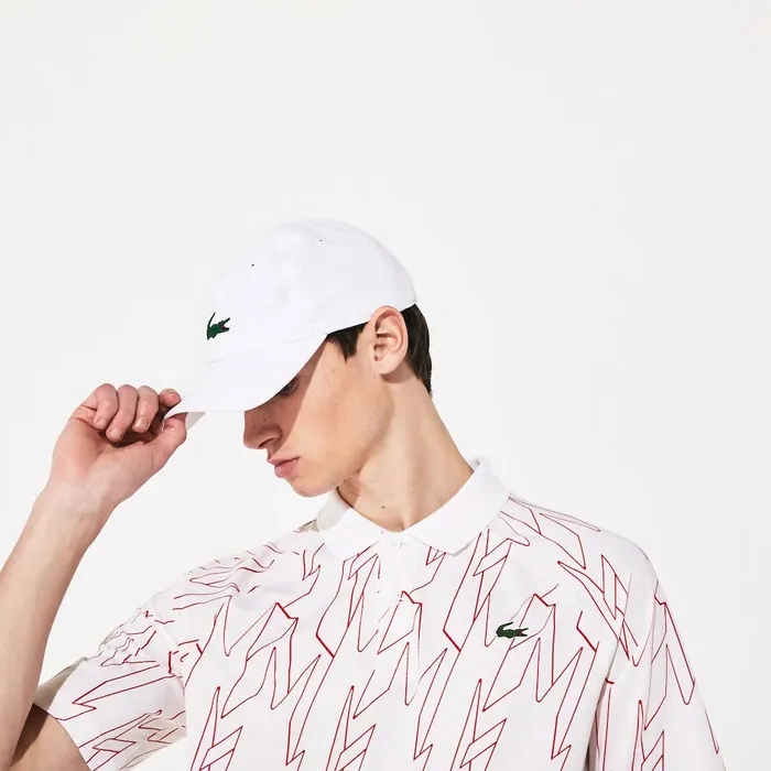SPORT French Open Ultra Lightweight Stretch Polo Shirt WhiteRed Mens Lacoste Polos Gift for Friend SPORT French Open Ultra Lightweight Stretch Polo Shirt WhiteRed Mens Lacoste Polos Gift for Friend