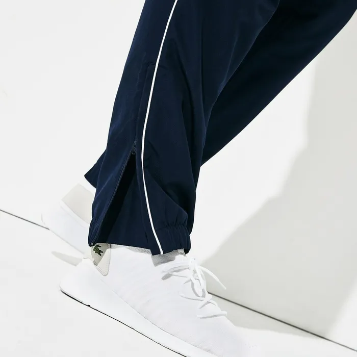 SPORT Hooded ColorBlock Tennis Track Suit Navy BlueWhiteGreenNavy Blue Mens Lacoste Tracksuits Gift Ideas