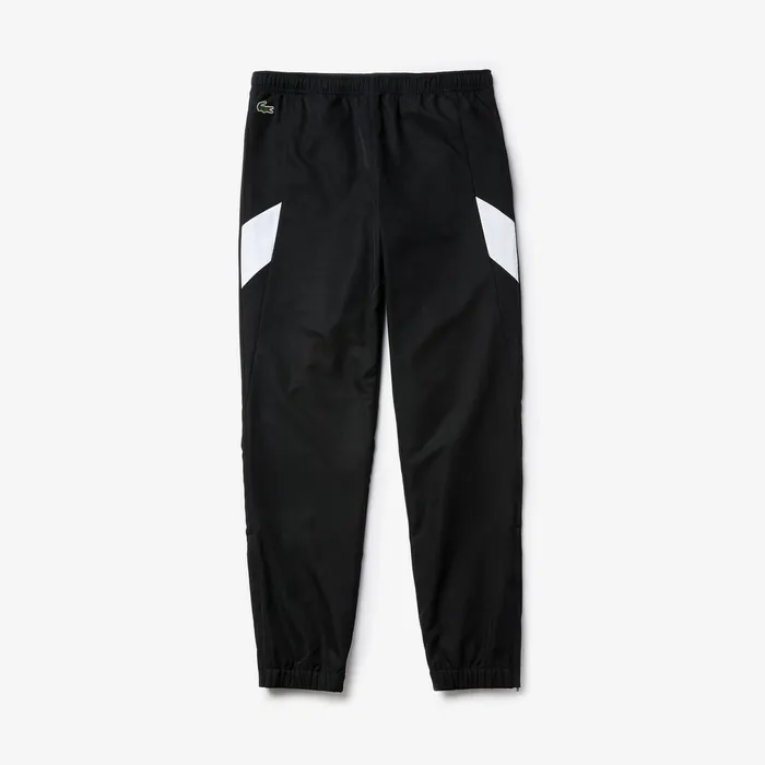 SPORT Hooded Colorblock Tracksuit RedBlackWhite Mens Lacoste Tracksuits On Sale