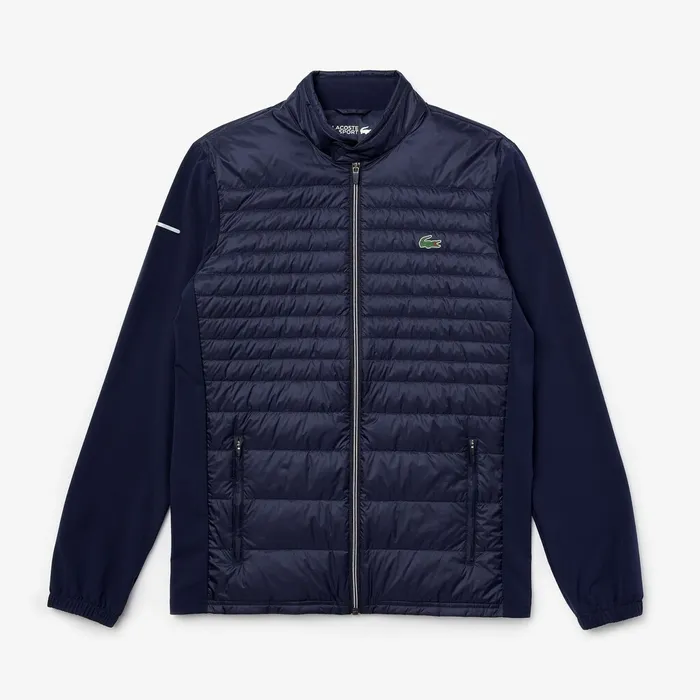 SPORT Lightweight WaterResistant Quilted Jacket Navy Blue Mens Lacoste Jackets and Coats Online Outlet Store