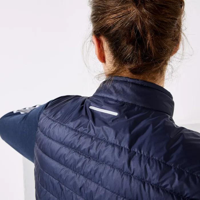 SPORT Lightweight WaterResistant Quilted Vest Navy Blue Mens Lacoste Jackets and Coats Online Outlet Store