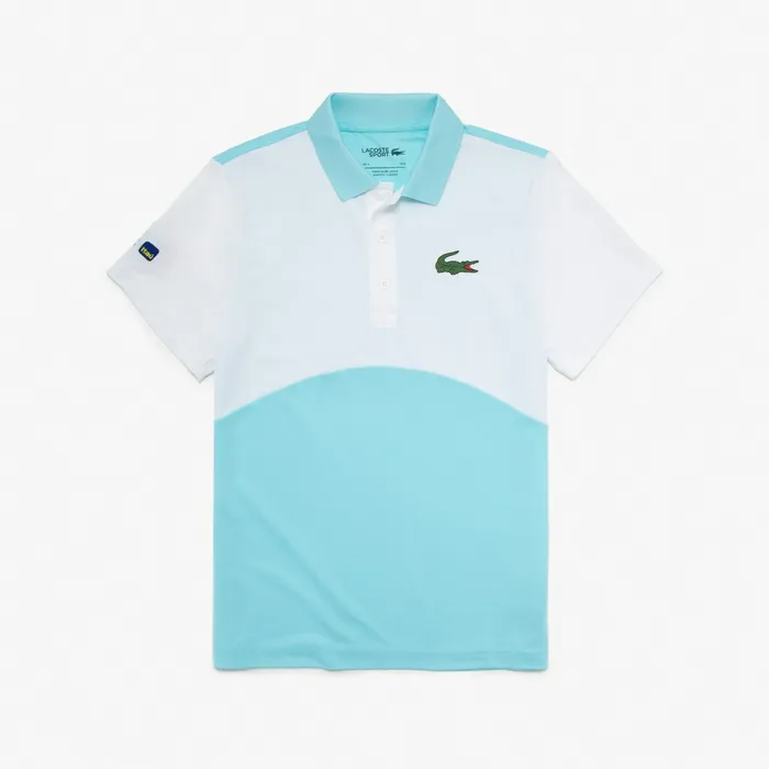 SPORT Miami Open Breathable Piqu Polo TurquoiseWhiteTurquoise Mens Lacoste Polos Shop SPORT Miami Open Breathable Piqu Polo TurquoiseWhiteTurquoise Mens Lacoste Polos Shop