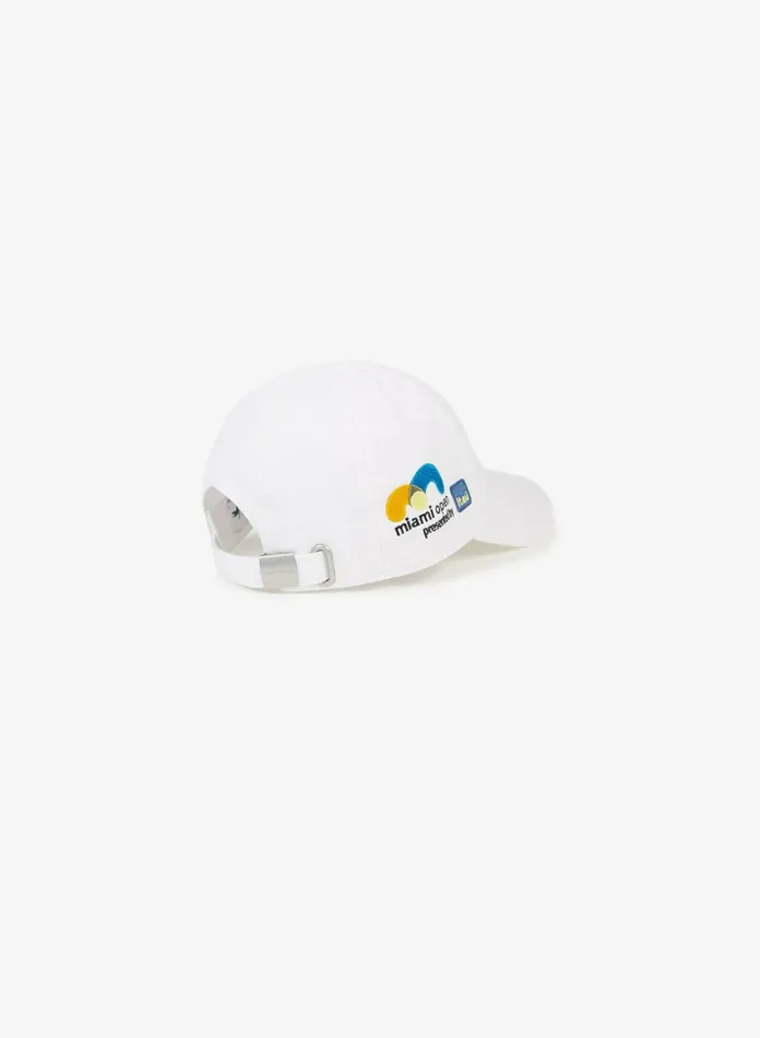 SPORT Miami Open Cotton Cap WhiteOrangeNavy Blue Mens Lacoste Caps and Hats Online