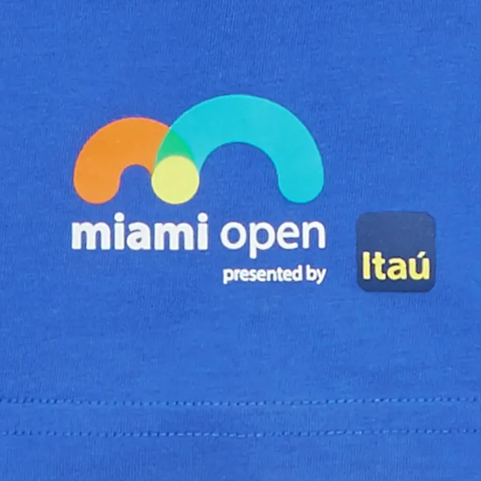 SPORT Miami Open Crew Neck Graphic Tee Blue Mens Lacoste TShirts Gift for Friend