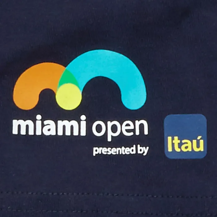 SPORT Miami Open Crew Neck Graphic Tee Navy Blue Mens Lacoste TShirts Shop Online