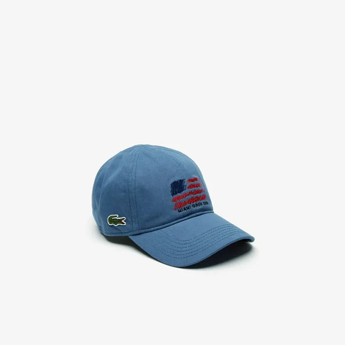 SPORT Miami Open Edition Cap Blue Mens Lacoste Caps and Hats Outlet