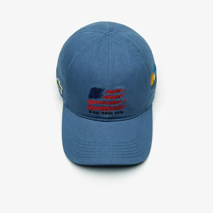 SPORT Miami Open Edition Cap Blue Mens Lacoste Caps and Hats Outlet