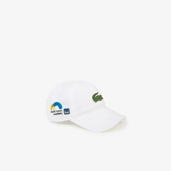 SPORT Miami Open Edition Cap White Mens Lacoste Caps and Hats Online Store