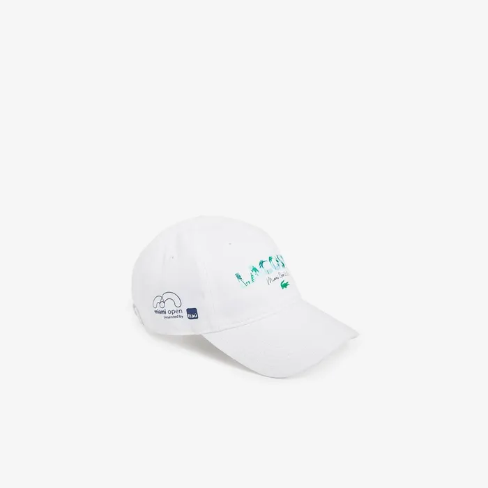 SPORT Miami Open Print Cotton Cap WhiteNavy Blue Mens Lacoste Caps and Hats Online Outlet Store SPORT Miami Open Print Cotton Cap WhiteNavy Blue Mens Lacoste Caps and Hats Online Outlet Store
