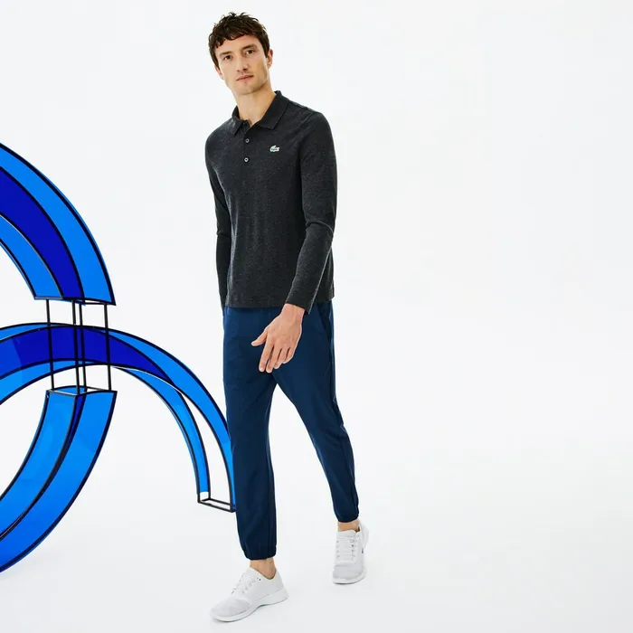 SPORT Novak Djokovic Stretch Technical Midlayer Trackpants Denim Mens Lacoste Pants and Shorts Outlet SPORT Novak Djokovic Stretch Technical Midlayer Trackpants Denim Mens Lacoste Pants and Shorts Outlet