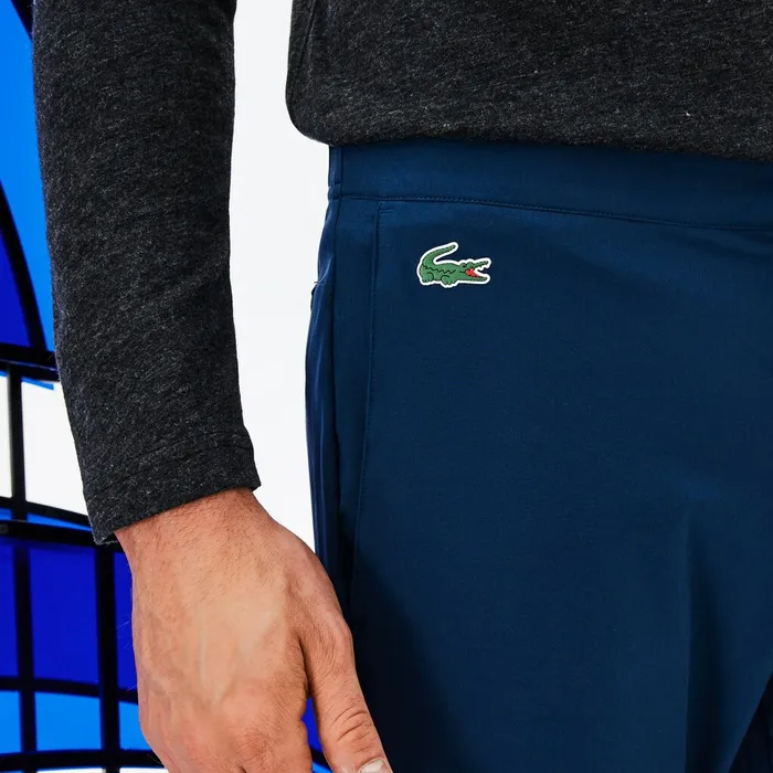 SPORT Novak Djokovic Stretch Technical Midlayer Trackpants Denim Mens Lacoste Pants and Shorts Outlet
