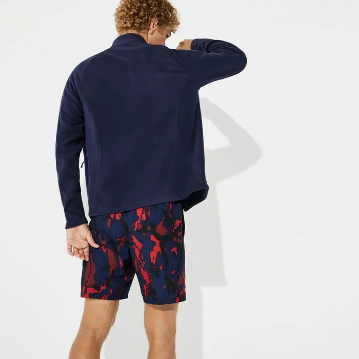 SPORT Novak Djokovic Tech Fleece Jacket Navy Blue Mens Lacoste Sweatshirts Online