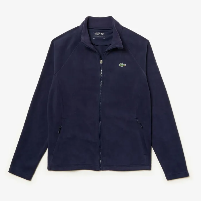 SPORT Novak Djokovic Tech Fleece Jacket Navy Blue Mens Lacoste Sweatshirts Online