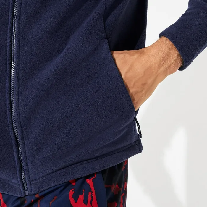 SPORT Novak Djokovic Tech Fleece Jacket Navy Blue Mens Lacoste Sweatshirts Online