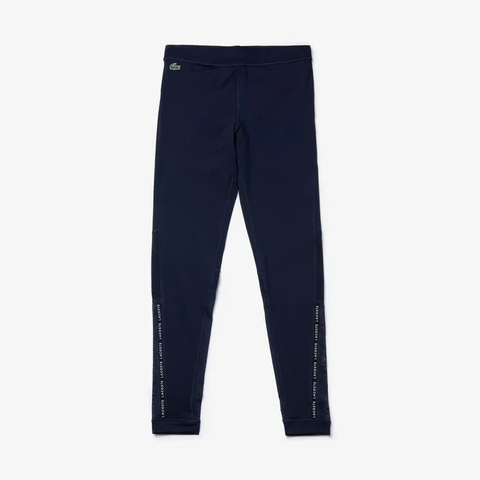 SPORT Paneled Breathable Stretch Tennis Leggings Navy BlueWhite Womens Lacoste Pants and Shorts Online