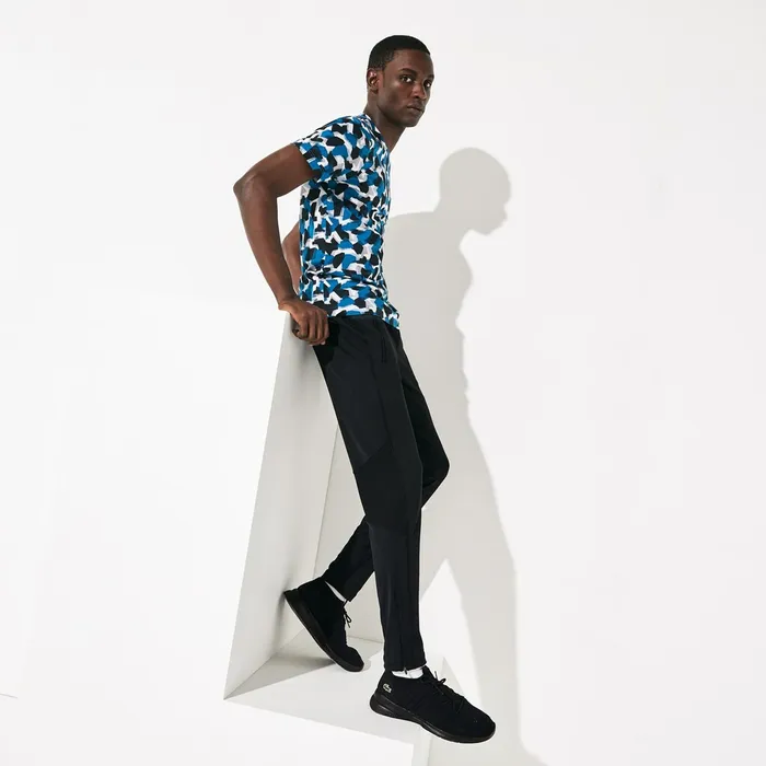 SPORT Paneled Breathable Sweatpants Black Mens Lacoste Pants and Shorts Popular SPORT Paneled Breathable Sweatpants Black Mens Lacoste Pants and Shorts Popular