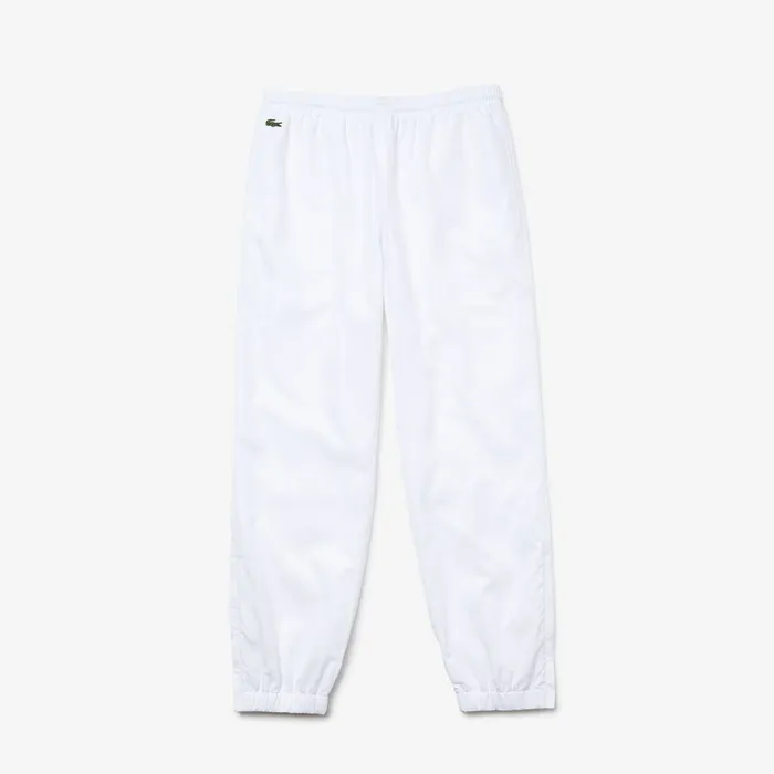 SPORT Performance Side Zip Track Pants White Mens Lacoste Pants and Shorts Shop Online