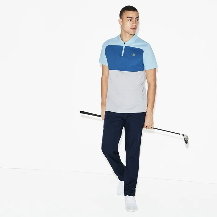 SPORT Petit Piqu Golf Polo Light BlueBlueLight Grey Mens Lacoste Polos Online Store SPORT Petit Piqu Golf Polo Light BlueBlueLight Grey Mens Lacoste Polos Online Store