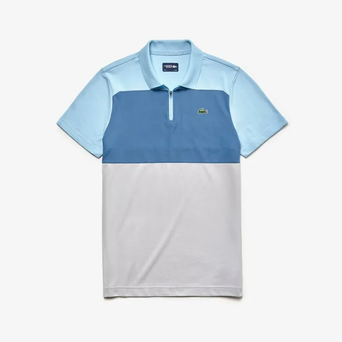 SPORT Petit Piqu Golf Polo Light BlueBlueLight Grey Mens Lacoste Polos Online Store