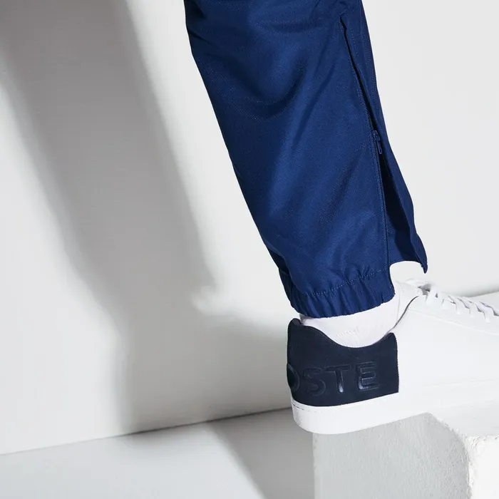 SPORT Piped Taffeta Tennis Tracksuit WhiteNavy BlueGreyGreen Mens Lacoste Tracksuits Casaul