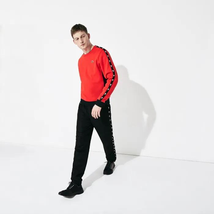 SPORT Print Bands Lightweight Tracksuit Pants Black Mens Lacoste Tracksuits Shop Online SPORT Print Bands Lightweight Tracksuit Pants Black Mens Lacoste Tracksuits Shop Online