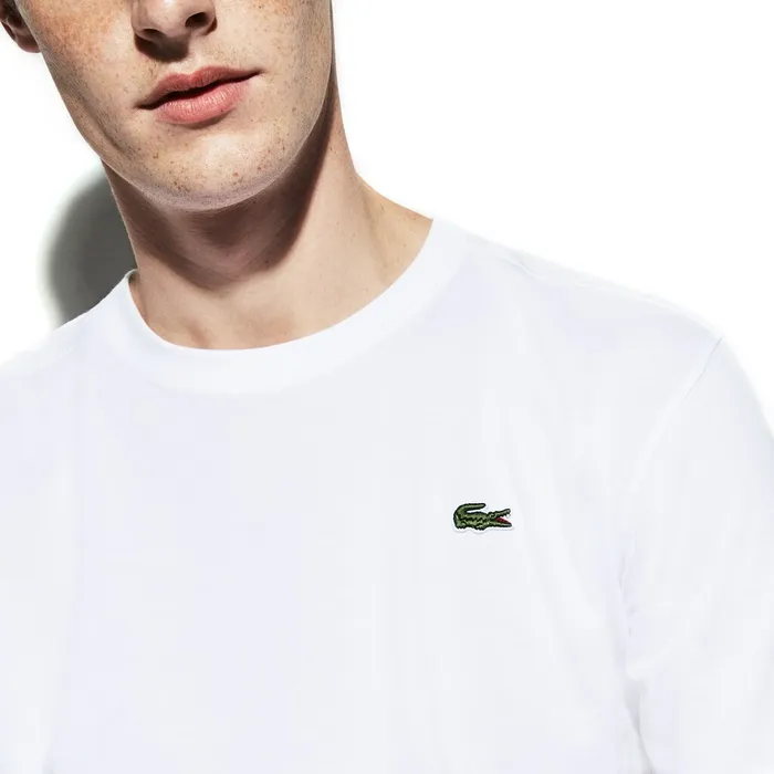 SPORT Regular Fit Ultra Dry Performance Tshirt White Mens Lacoste TShirts For Sale Online