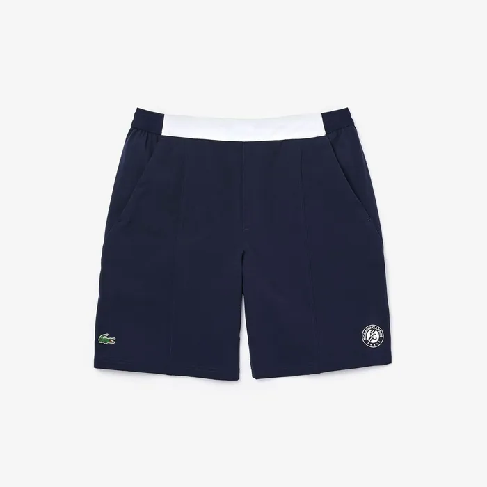SPORT Roland Garros ColorBlock Tech Shorts Navy BlueWhite Mens Lacoste Pants and Shorts Gift for Friend SPORT Roland Garros ColorBlock Tech Shorts Navy BlueWhite Mens Lacoste Pants and Shorts Gift for Friend