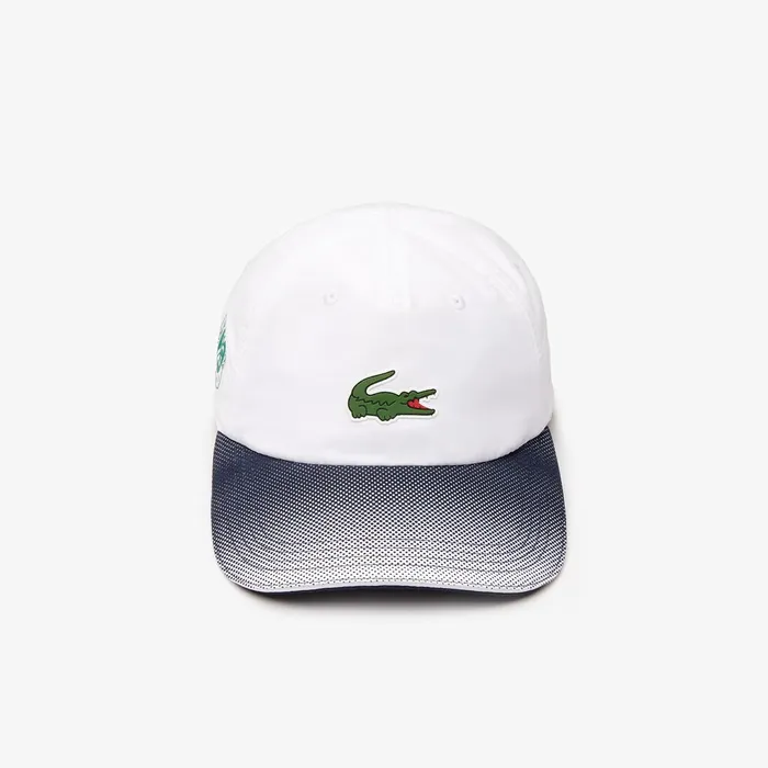 SPORT Roland Garros Ombr Cap WhiteNavy Blue Mens Lacoste Caps and Hats Shop Online