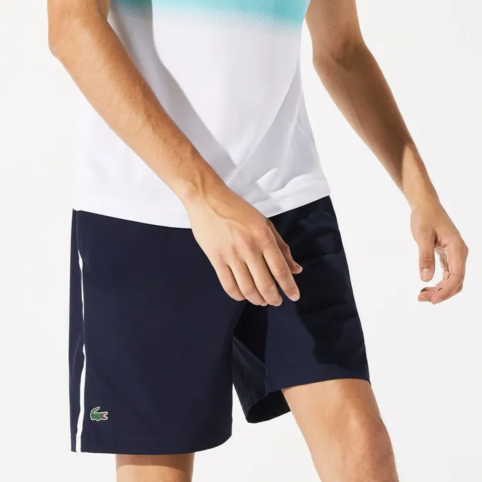 SPORT Roland Garros Shorts Navy BlueWhite Mens Lacoste Pants and Shorts Online Store