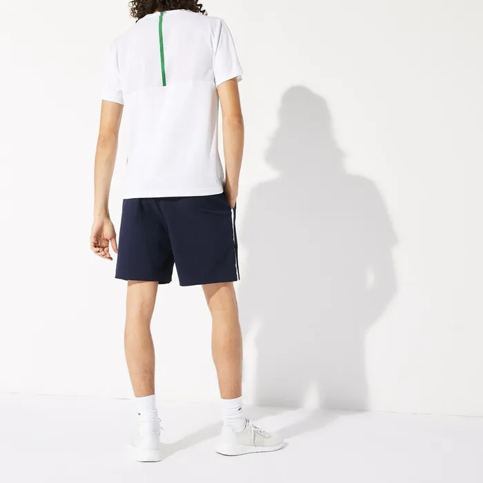 SPORT Roland Garros Shorts Navy BlueWhite Mens Lacoste Pants and Shorts Online Store
