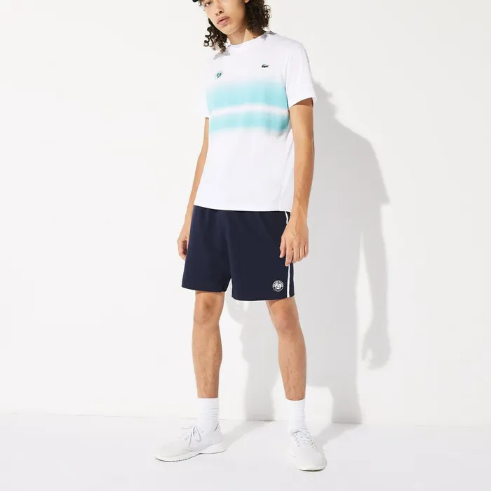 SPORT Roland Garros Shorts Navy BlueWhite Mens Lacoste Pants and Shorts Online Store
