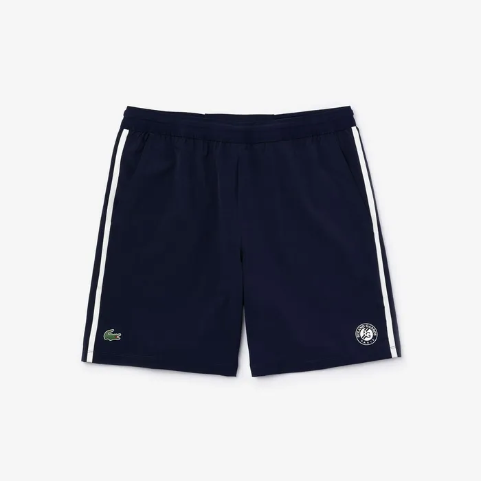 SPORT Roland Garros Shorts Navy BlueWhite Mens Lacoste Pants and Shorts Online Store