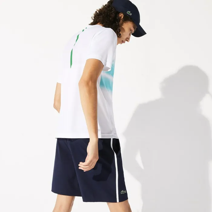 SPORT Roland Garros Shorts Navy BlueWhite Mens Lacoste Pants and Shorts Online Store