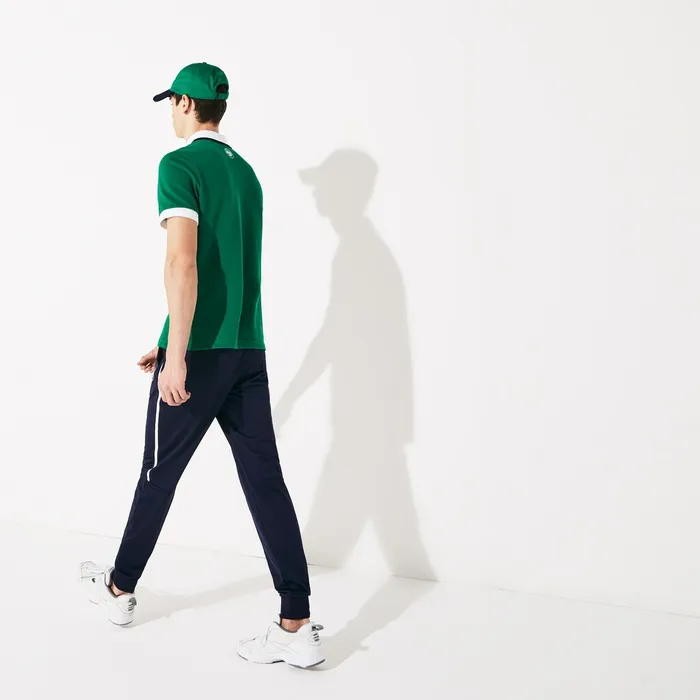 SPORT Roland Garros Track Pants Navy BlueWhite Mens Lacoste Tracksuits Online Store