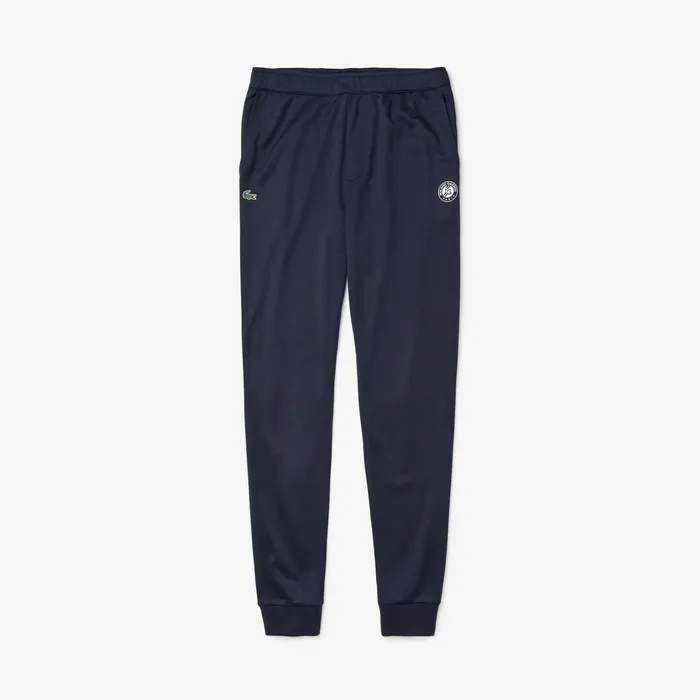 SPORT Roland Garros Track Pants Navy BlueWhite Mens Lacoste Tracksuits Online Store