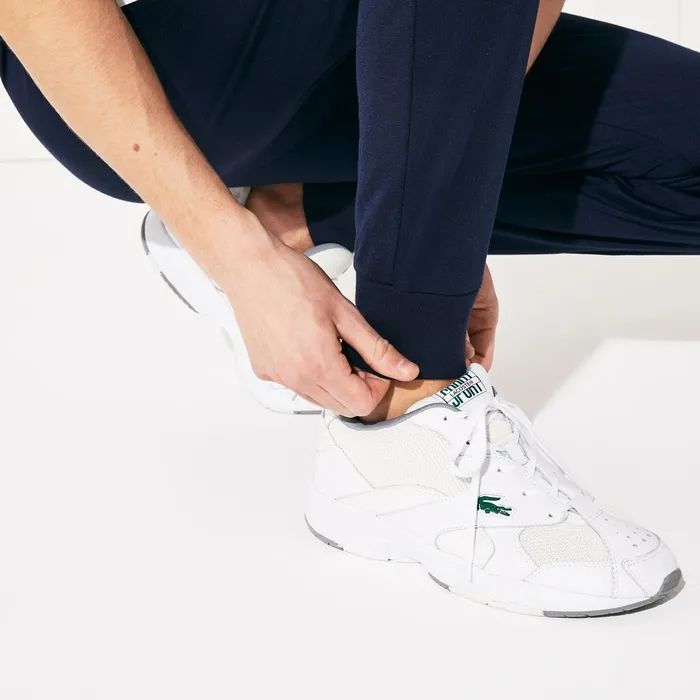 SPORT Roland Garros Track Pants Navy BlueWhite Mens Lacoste Tracksuits Online Store