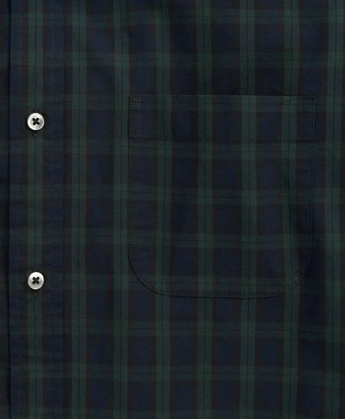 Sport Shirts Men Brooks Brothers Big andamp Tall Friday Shirt Poplin Black Watch Navy Multi