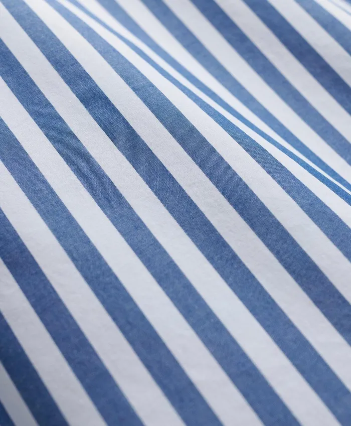 Sport Shirts Men Brooks Brothers Big andamp Tall Friday Shirt Poplin Butcher Striped Blue
