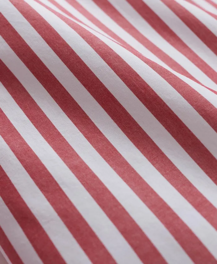 Sport Shirts Men Brooks Brothers Big andamp Tall Friday Shirt Poplin Butcher Striped Red