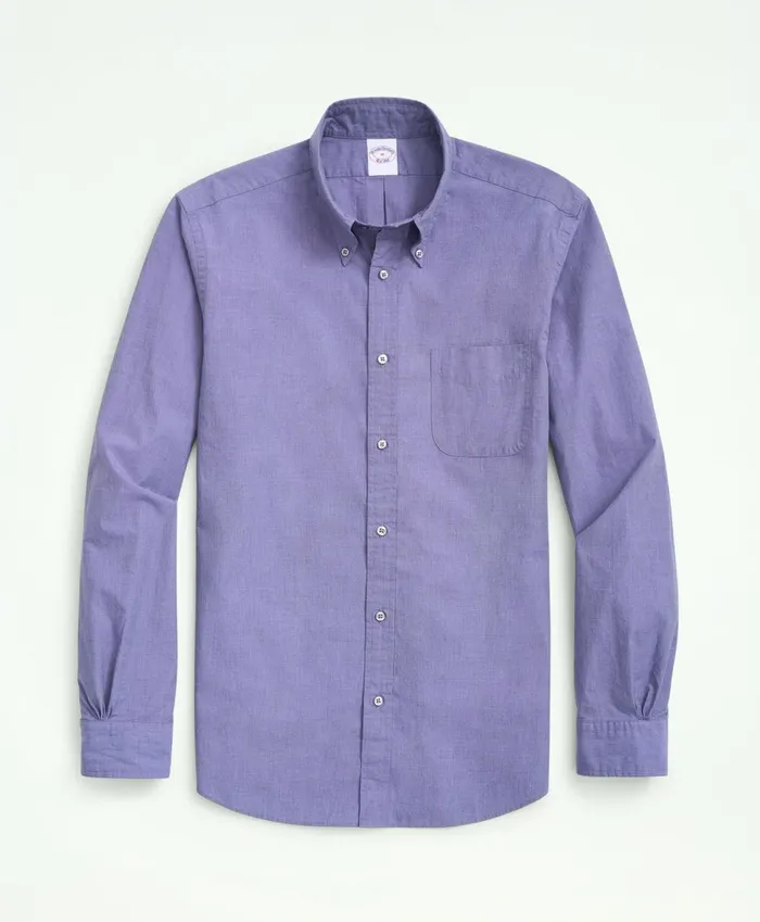 Sport Shirts Men Brooks Brothers Big andamp Tall Friday Shirt Poplin EndOnEnd Navy