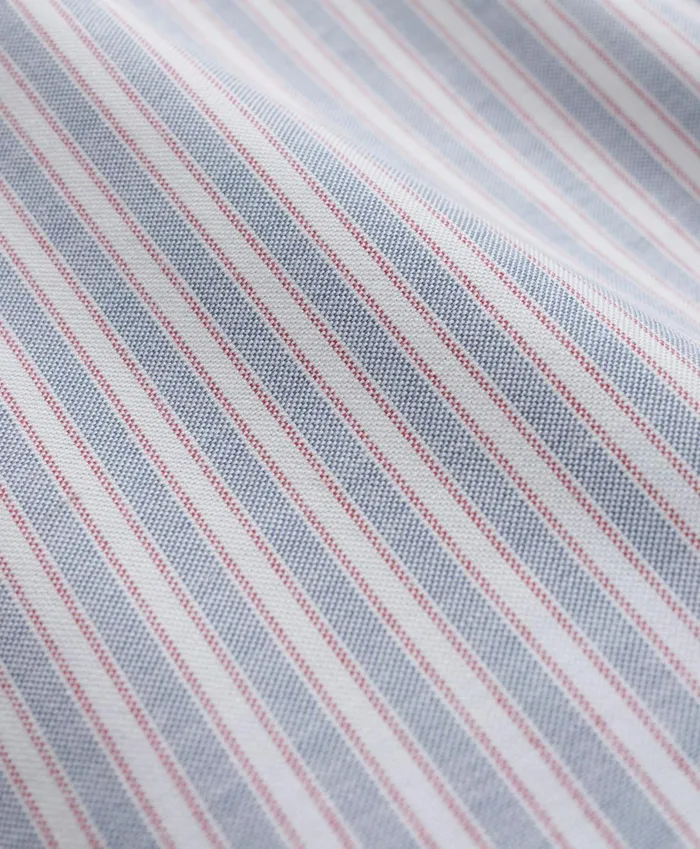 Sport Shirts Men Brooks Brothers Big andamp Tall Stretch Cotton NonIron Oxford Polo ButtonDown Collar Outline Striped Shirt Navy