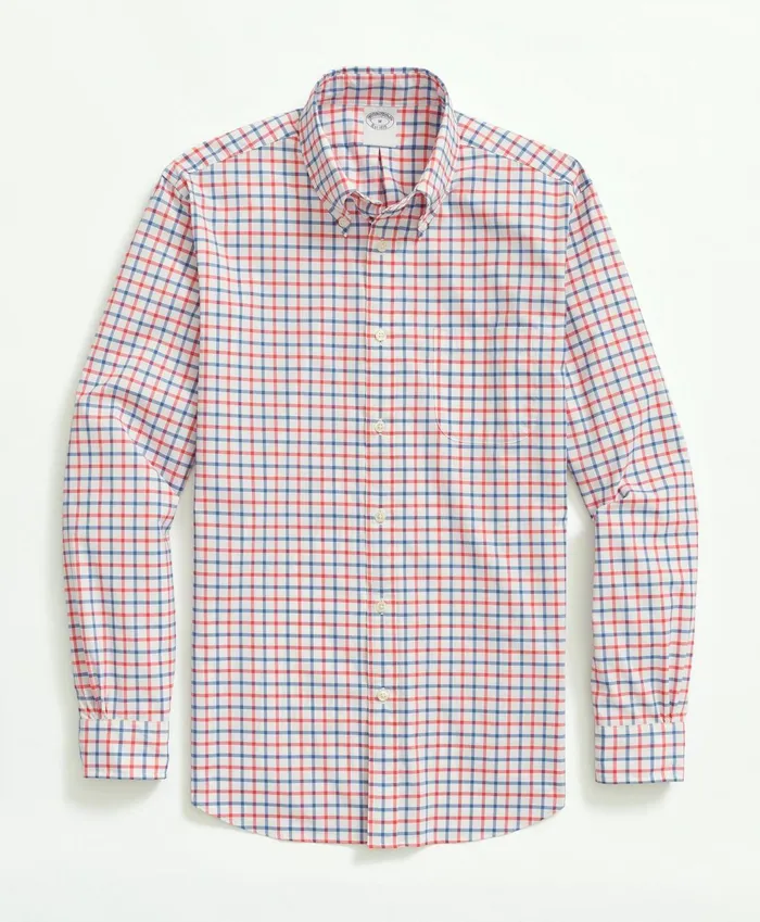Sport Shirts Men Brooks Brothers Brooks Brothers Stretch Performance Series Check Sport Shirt Redblue