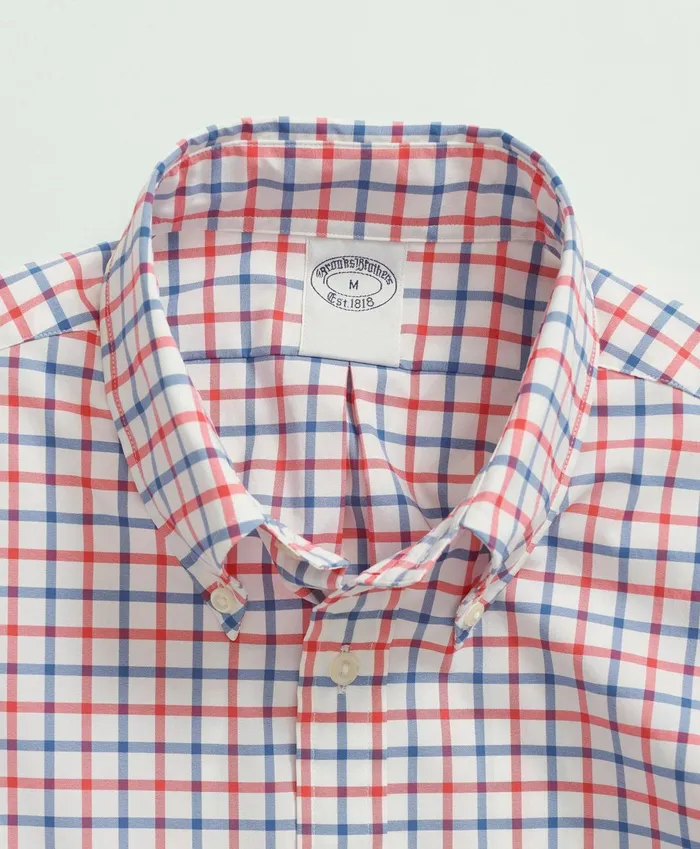 Sport Shirts Men Brooks Brothers Brooks Brothers Stretch Performance Series Check Sport Shirt Redblue