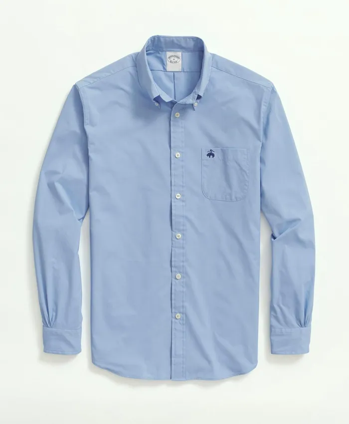 Sport Shirts Men Brooks Brothers Brooks Brothers Stretch Performance Series Sport Shirt Light Blue