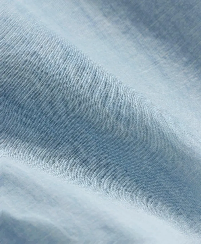 Sport Shirts Men Brooks Brothers Cotton Chambray ButtonDown Collar Sport Shirt Light Blue