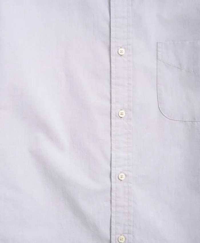 Sport Shirts Men Brooks Brothers Friday Shirt Poplin EndOnEnd Grey