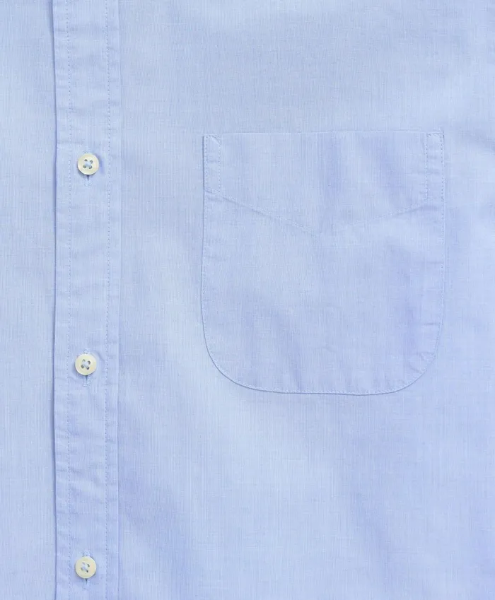 Sport Shirts Men Brooks Brothers Friday Shirt Poplin EndOnEnd Light Blue
