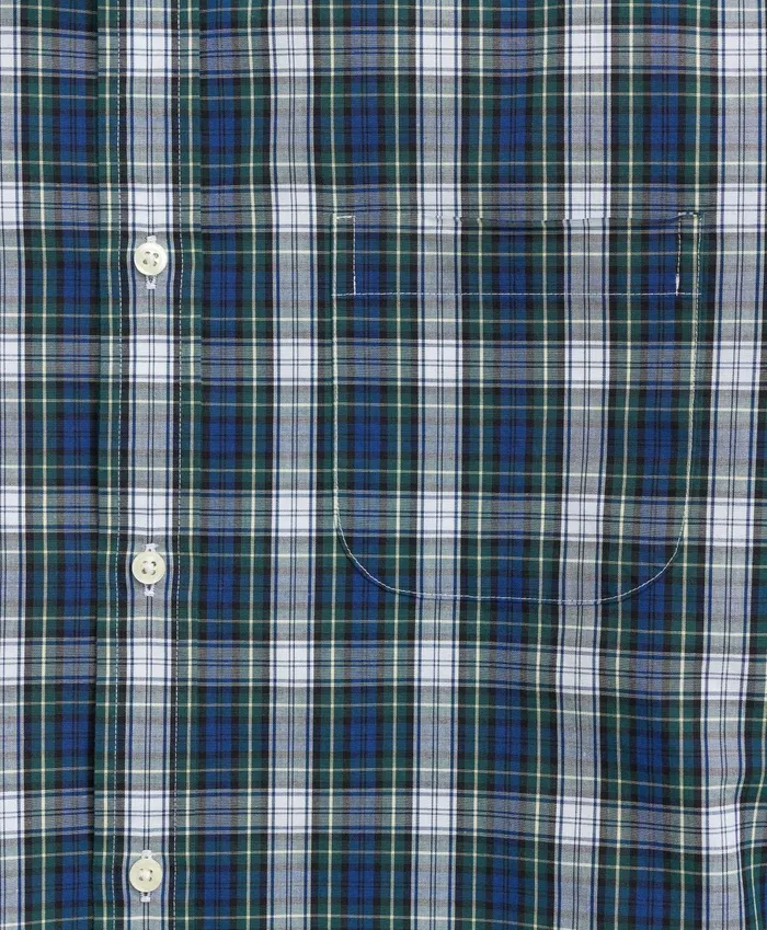 Sport Shirts Men Brooks Brothers Friday Shirt Poplin Tartan Whitemulti